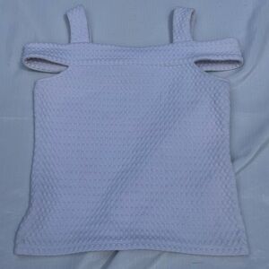 Michael Kors White Textured Tank Top 🤍